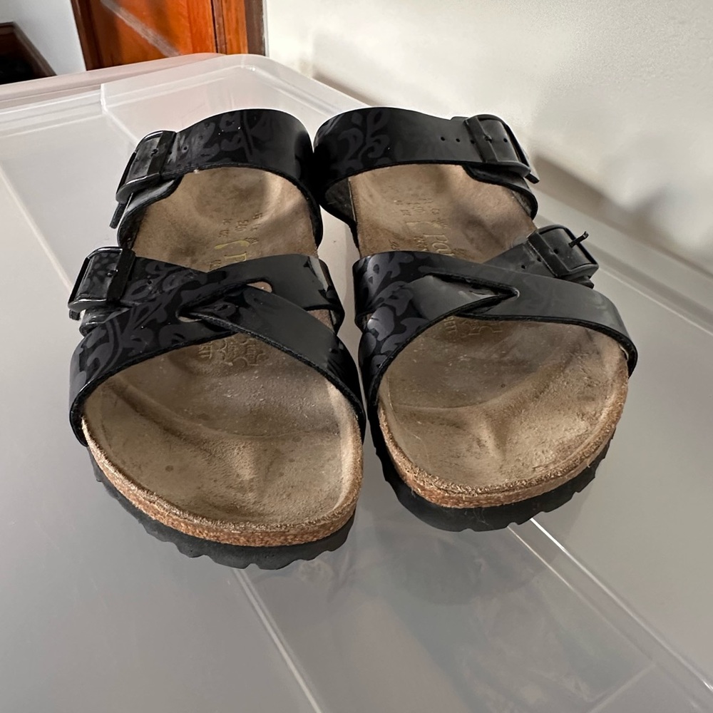 Birkenstock Papillio Hibiscus Floral Flower Sandals Women's Size 6 Beach Coastal - Picture 5 of 10